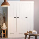 140X195X53 Skandi Kleiderschrank In Weiß – Mattressa Pertaining To Kleiderschrank Skandinavisch