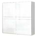 230 Cm Breiter Kleiderschrank Mit 2 Türen | Farbe: Weiß Within Kleiderschrank 230 Cm Breit