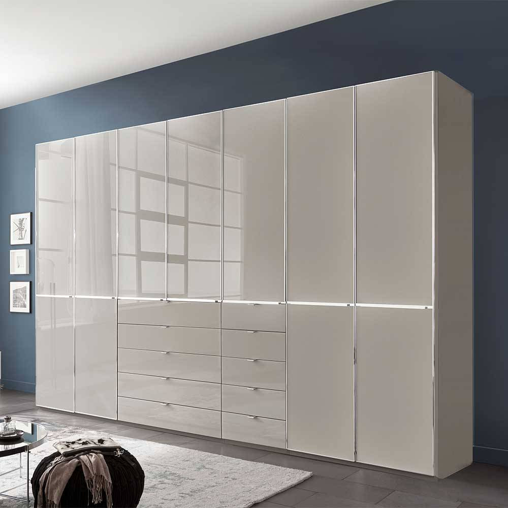 7-Türiger Kombi-Kleiderschrank 345 Cm Breit - Nucina inside Kleiderschrank 350 Cm