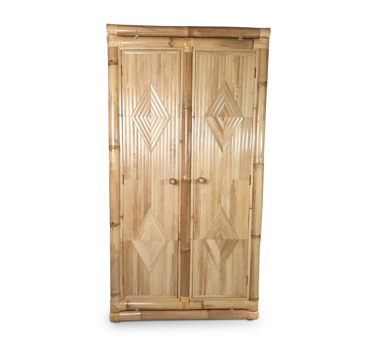 Bambus Schrank Hennie - Natur - Eviro Bambus in Kleiderschrank Bambus