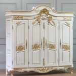 Barock Schrank Weiß Gold 4 Doors | Lionsstar Gmbh Pertaining To Kleiderschrank Barock