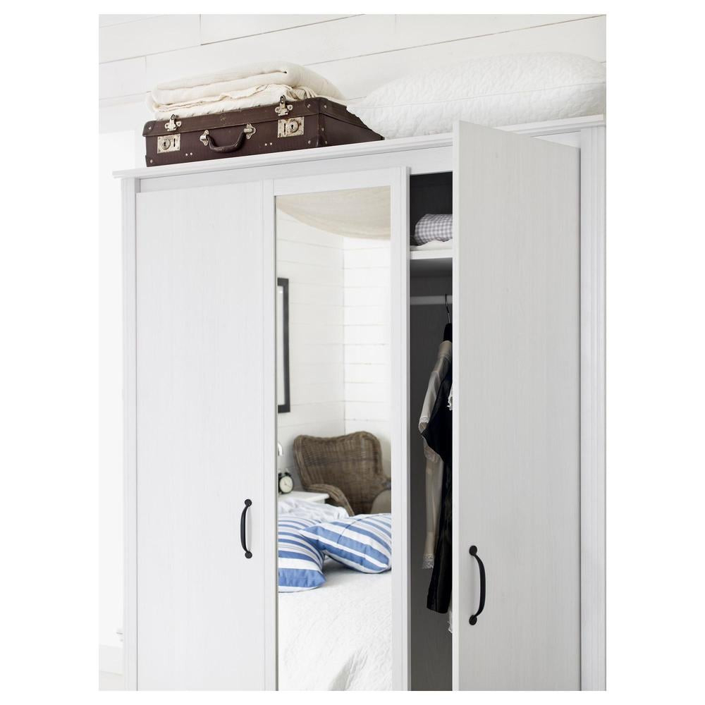 Brusal Kleiderschrank 3-Tür - Weiß (002.501.69) - Bewertungen with Ikea Brusali Kleiderschrank