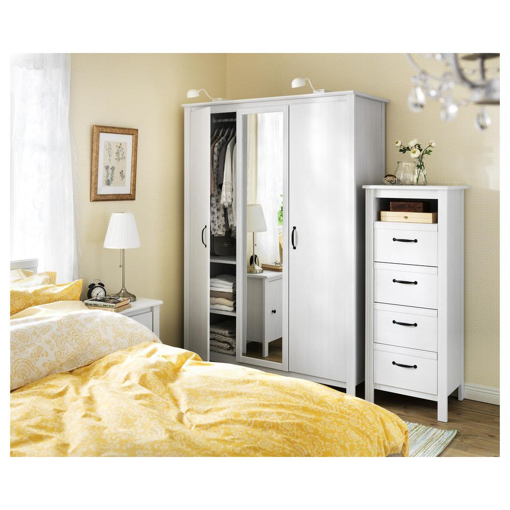 Brusal Kleiderschrank 3-Tür - Weiß (002.501.69) - Bewertungen with regard to Ikea Brusali Kleiderschrank