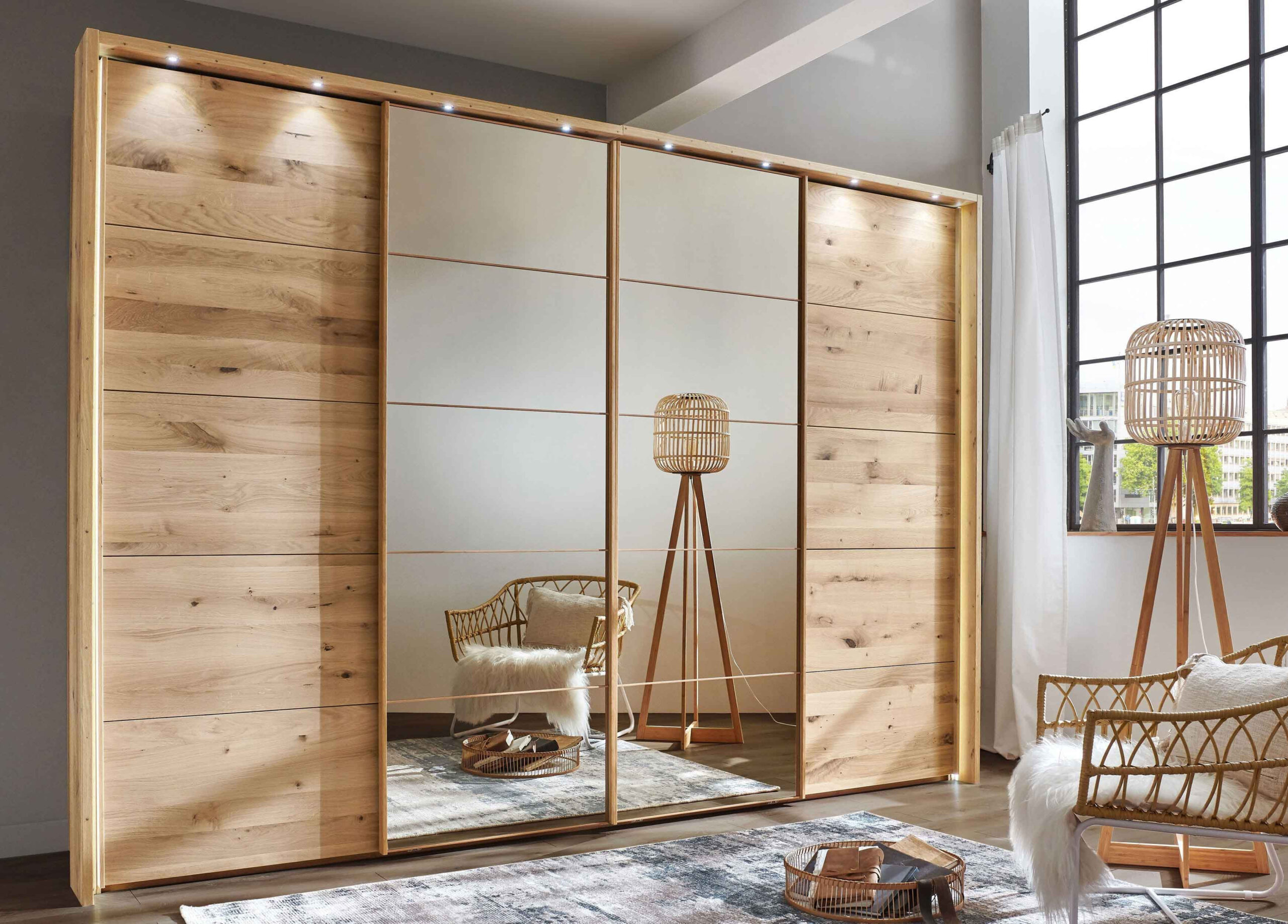 Cardiff Schlafzimmerschrank Erle | Möbelmeile24 in Kleiderschrank 350 Cm