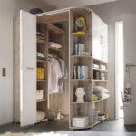 Corner Von Begabino - Eckschrank Begehbar Sandeiche - Weiß in Kleiderschrank Begehbar