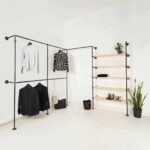 Diy: Offener Kleiderschrank Aus Rohren Selber Bauen | Various Magazin Pertaining To Kleiderschrank Rohre