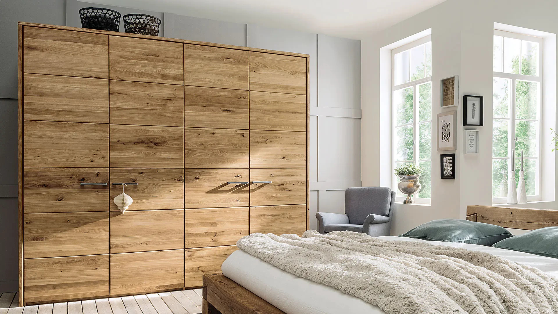 Drehtüren Kleiderschrank "Golera" - Wildeiche Regarding Kleiderschrank Wildeiche