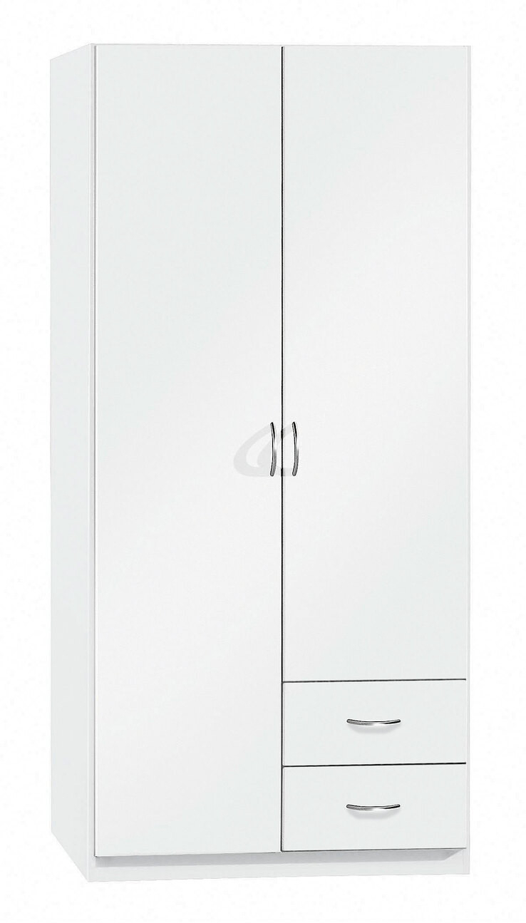 Drehtürenschrank Case Alpinweiß Nachbildung Ca. 91 X 197 X 54 Cm Within Möbel Boss Kleiderschrank