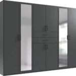 Drehtürenschrank Dillingen 8 Türig Graphit In Kleiderschrank 8 Türig