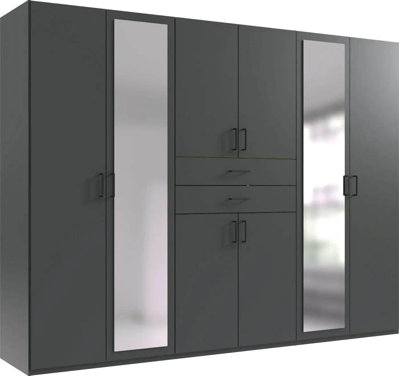 Drehtürenschrank Dillingen 8 Türig Graphit In Kleiderschrank 8 Türig