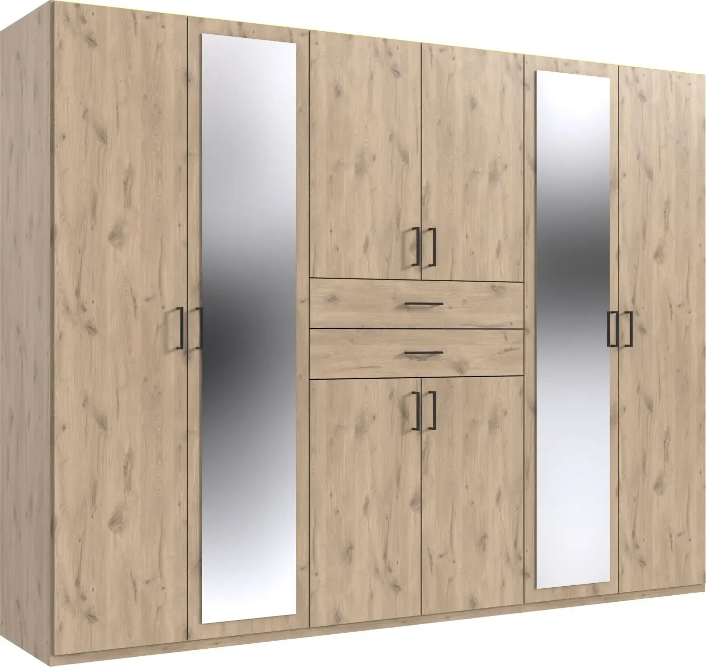 Drehtürenschrank Dillingen 8 Türig Viking Eiche Throughout Kleiderschrank 8 Türig