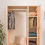 Echtholz Kleiderschrank, Farbe: Natur 190X133X60 Cm Within Vollholz Kleiderschrank