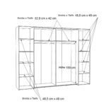 Forte Narago Kleiderschrank Artisan Eiche – Absetzung Beton With Kleiderschrank Tiefe