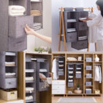 Hängeregal Kleiderschrank Organizer Mit 4 Fächer Schrankorganizer  Hängeaufbewahrung Hängeorganizer For Aufbewahrungsbox Kleiderschrank