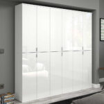 Hochglanz Kleiderschrank Set Kompakt – Ejulia (Dreiteilig) Intended For Kleiderschrank Weiß  Hchglanz