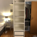 Ikea Pax Kleiderschrank In Weiß Mit 2 Schubladen Und Verstellbaren Brettern Pertaining To Ikea Kleiderschrank Weiß