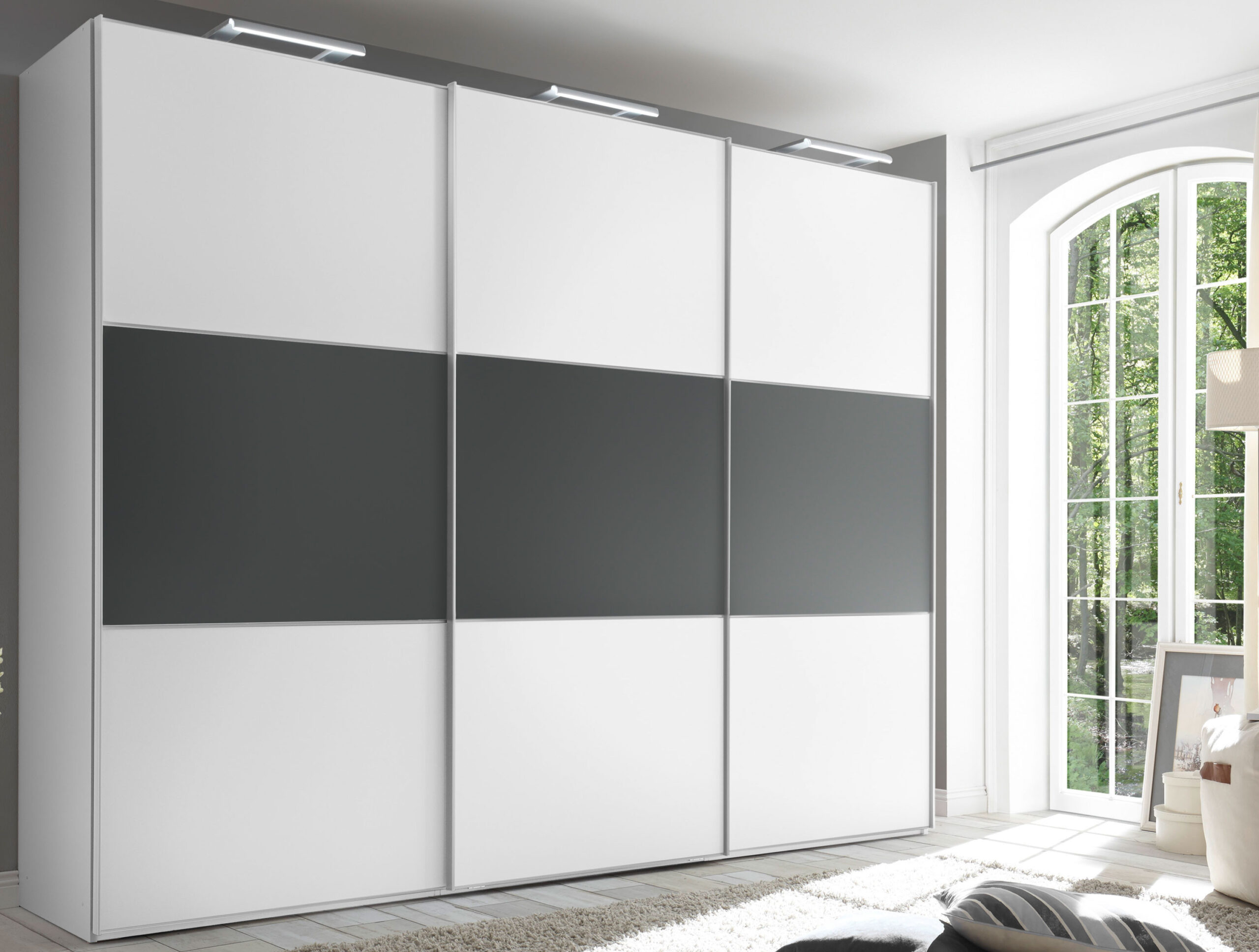 Includo Kleiderschrank Weiß Grau with Kleiderschrank Grau Weiß