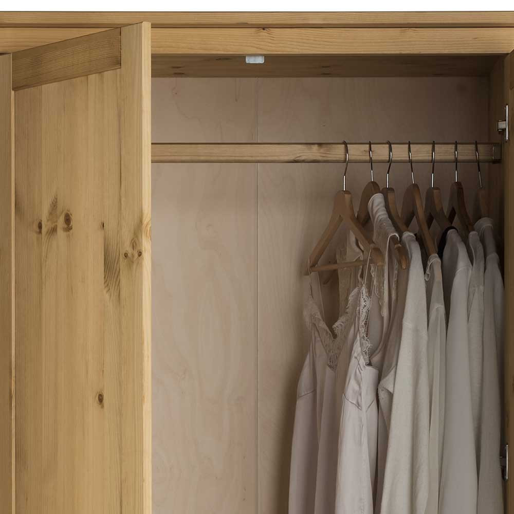 Kiefer Kleiderschrank Geölt &amp; Gebeizt - Zatira with Kleiderschrank Kiefer Ikea