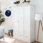 Kleiderschrank 120 Cm Breite - Großer Schrank Für Textilien – Farbe: Weiß -  Einrichtungszeit throughout Kleiderschrank 120