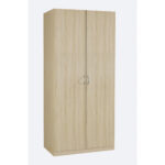 Kleiderschrank 2 Türig Mit 50 / 50 Einteilung Within Kleiderschrank 2 Türig