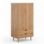Kleiderschrank 90 Cm Breit Eiche Massiv Siena-163 regarding Kleiderschrank 90 Cm Breit