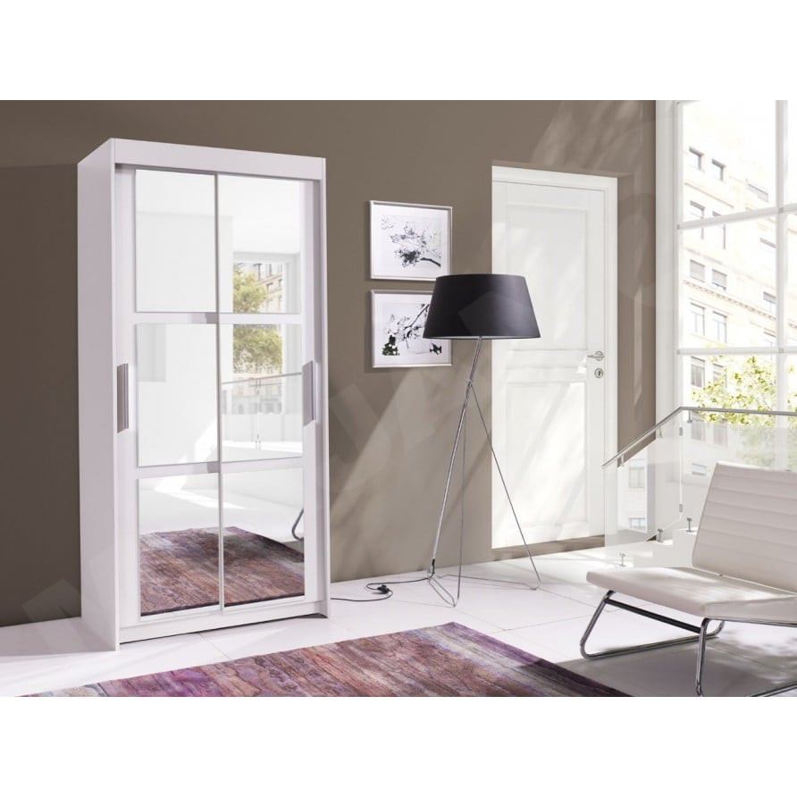 Kleiderschrank Baron 100 Mit Spiegel | Versand 0€ | Mirjan24 throughout Kleiderschrank Spiegelfront