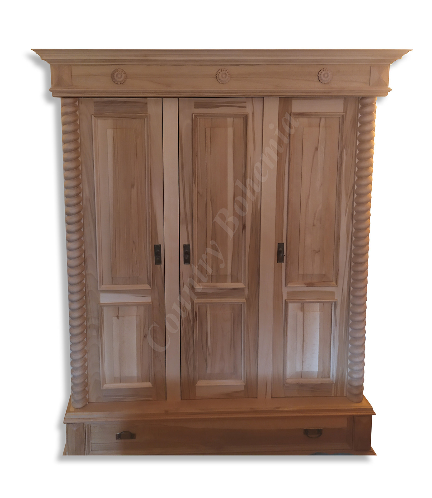 Kleiderschrank Bauernschrank Vollholz Landhausstil Massiv throughout Bauern Kleiderschrank