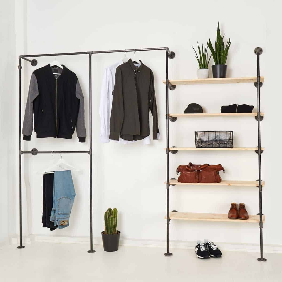 Kleiderschrank · Full Space Low with Industrial Kleiderschrank