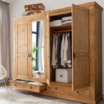 Kleiderschrank | Cinderella | Kiefer Massiv | T04 With Kleiderschrank Landhausstil