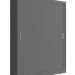 Kleiderschrank Grau Matt – Kuba A1 – 130 Cm – Moeblo Regarding Kleiderschrank Grau Matt