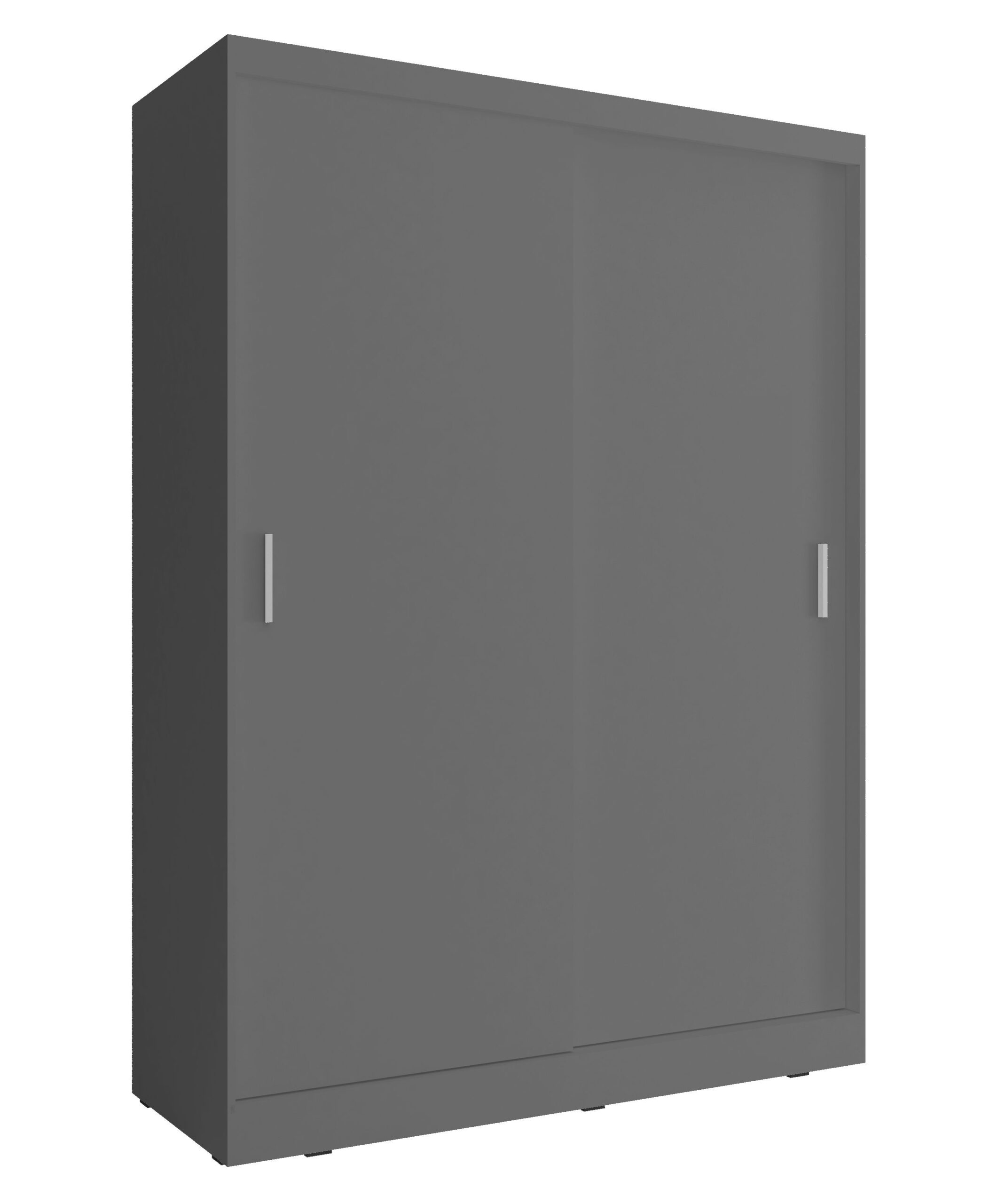 Kleiderschrank Grau Matt - Kuba A1 - 130 Cm - Moeblo regarding Kleiderschrank Grau Matt
