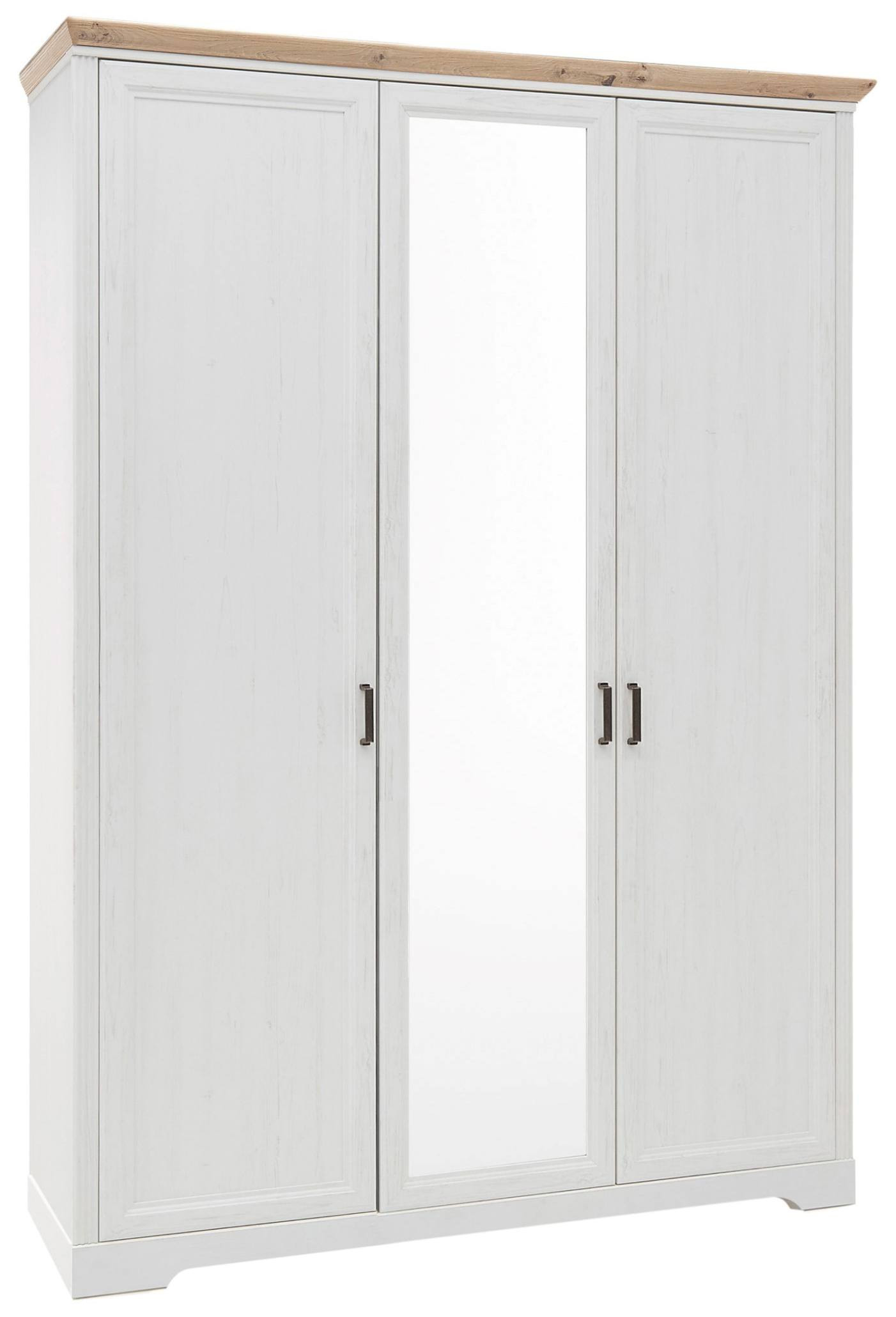 Kleiderschrank Jasmin Mit 3 Türen Pinie Weiß Nachbildung within Kleiderschrank Amazon