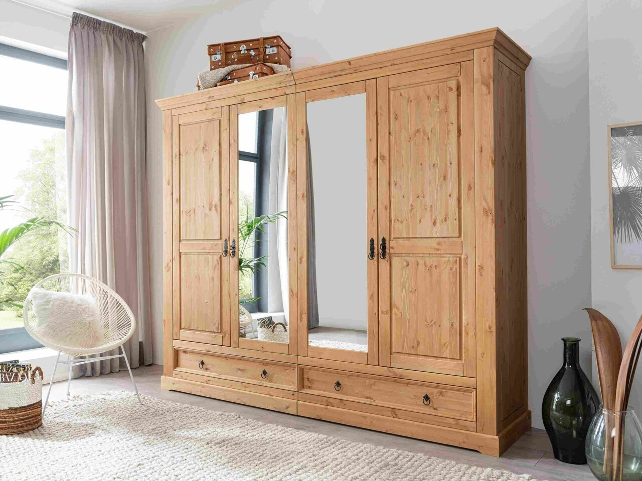 Kleiderschrank Mandø Aus Massiver Kiefer for Günstige Kleiderschränke