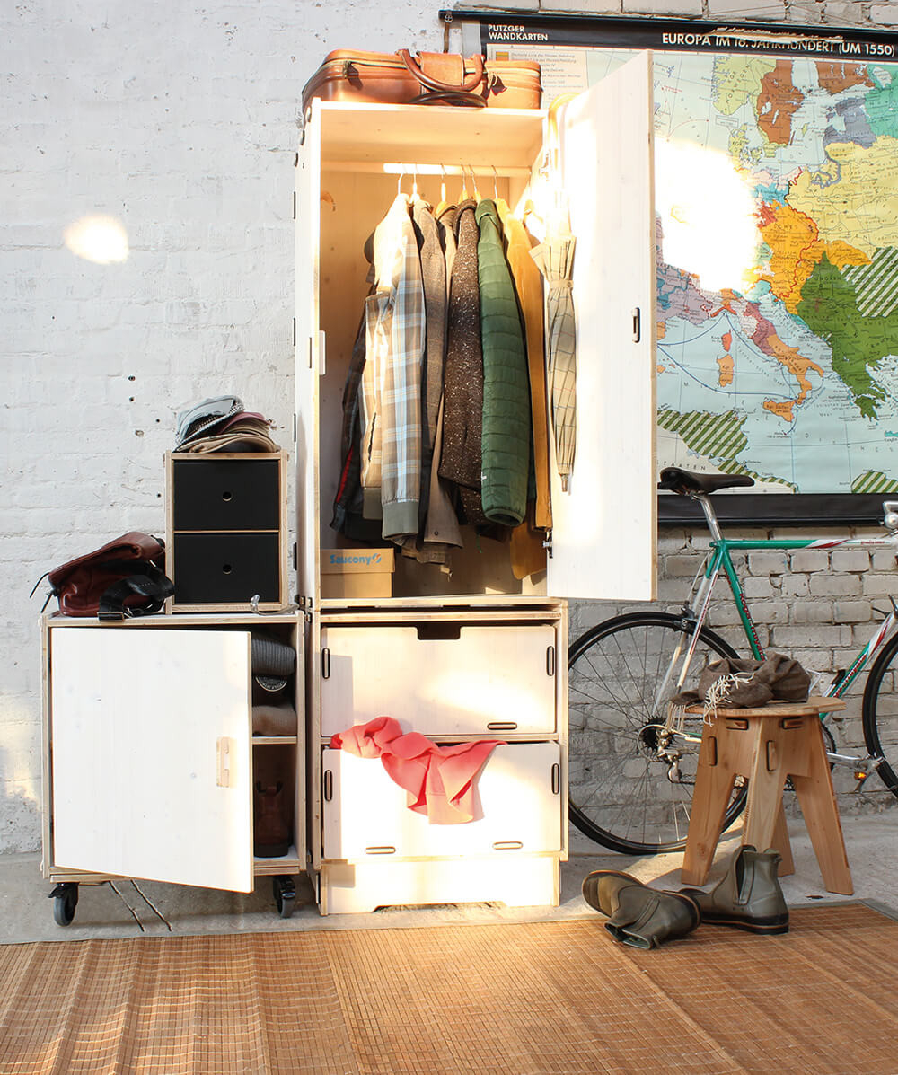 Kleiderschrank Regalfächer | Werkhaus Shop regarding Kleiderschrank Stecksystem
