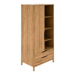Kleiderschrank Thornbury 165 – In Braun Inside Kleiderschrank 95 Cm Breit