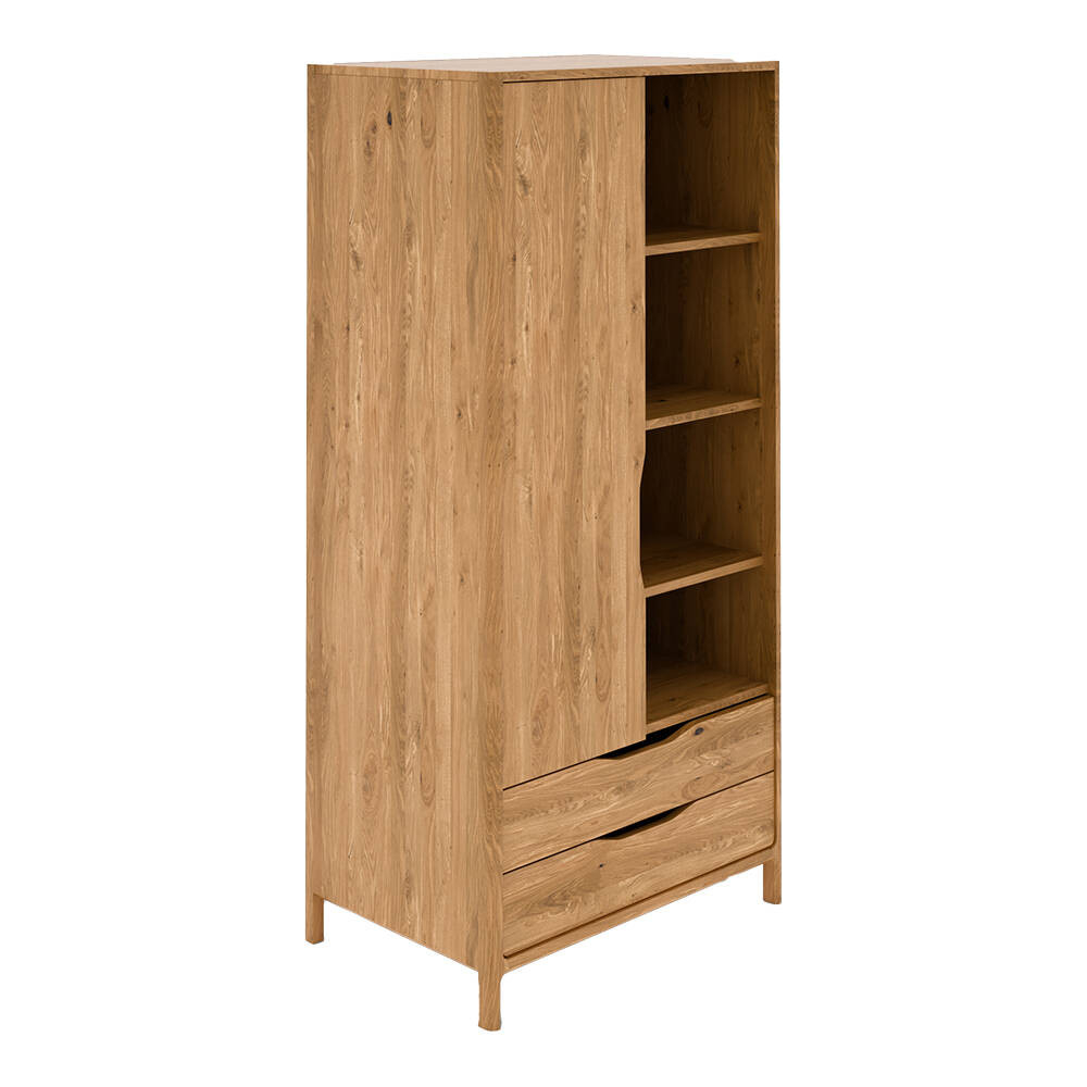 Kleiderschrank Thornbury-165 - In Braun inside Kleiderschrank 95 Cm Breit