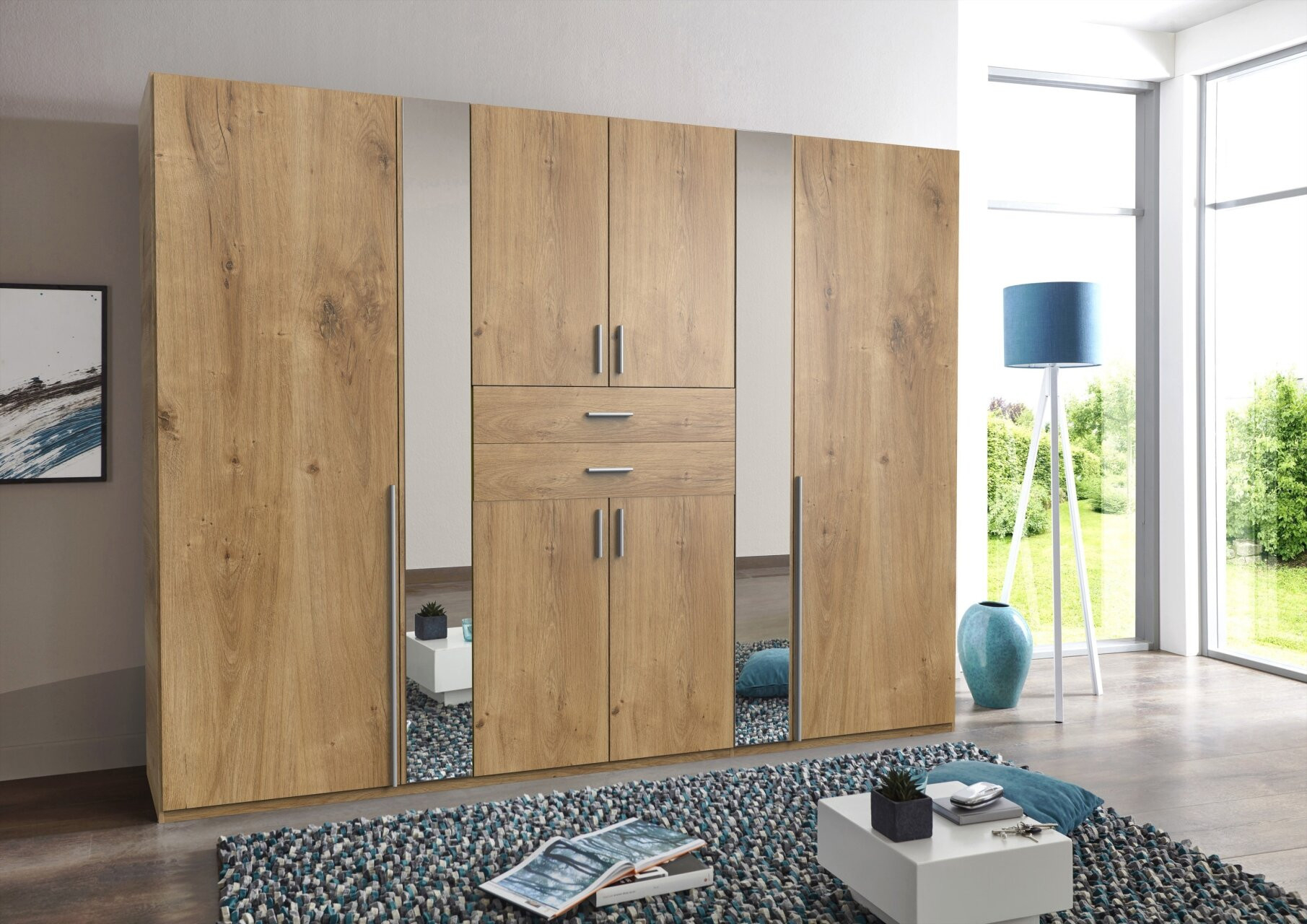Kleiderschrank &gt;Vanea&lt; (Bxhxt: 270X210X58 Cm) In Plankeneiche Nachbil,  639,95 € regarding Kleiderschrank Mömax