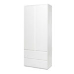 Kleiderschrank Weiß - 80 Cm - Image in Kleiderschrank 80 Cm Breit
