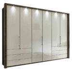 Loft Kleiderschrank In Trüffeleiche Absatz Glas Magnolie Throughout Kleiderschrank Real
