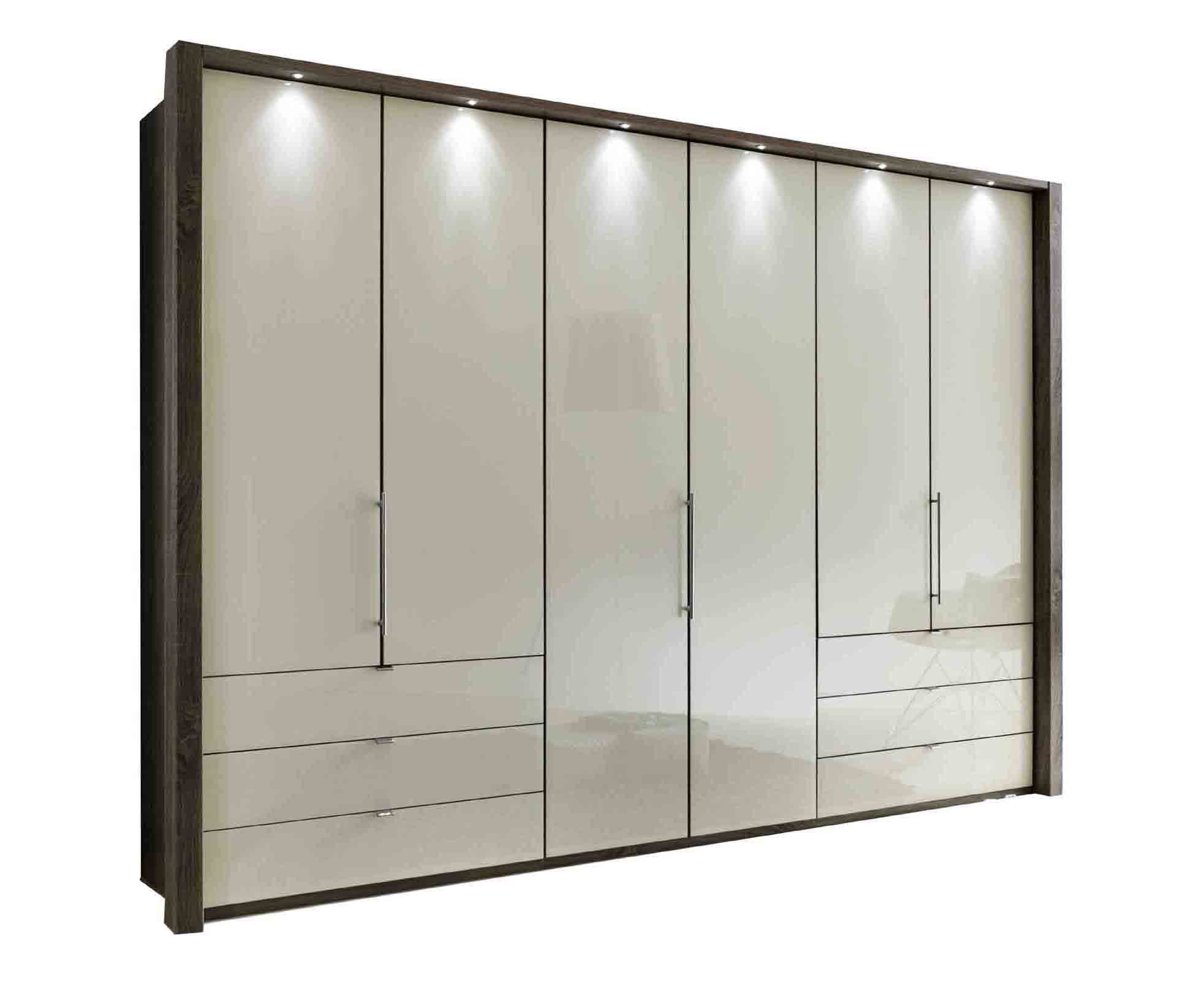 Loft Kleiderschrank In Trüffeleiche Absatz Glas Magnolie throughout Kleiderschrank Real