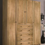 Massivholz Kleiderschrank 4Türig Wildeiche Geölt Wäsche Schrank With Regard To Kleiderschrank Holz Massiv