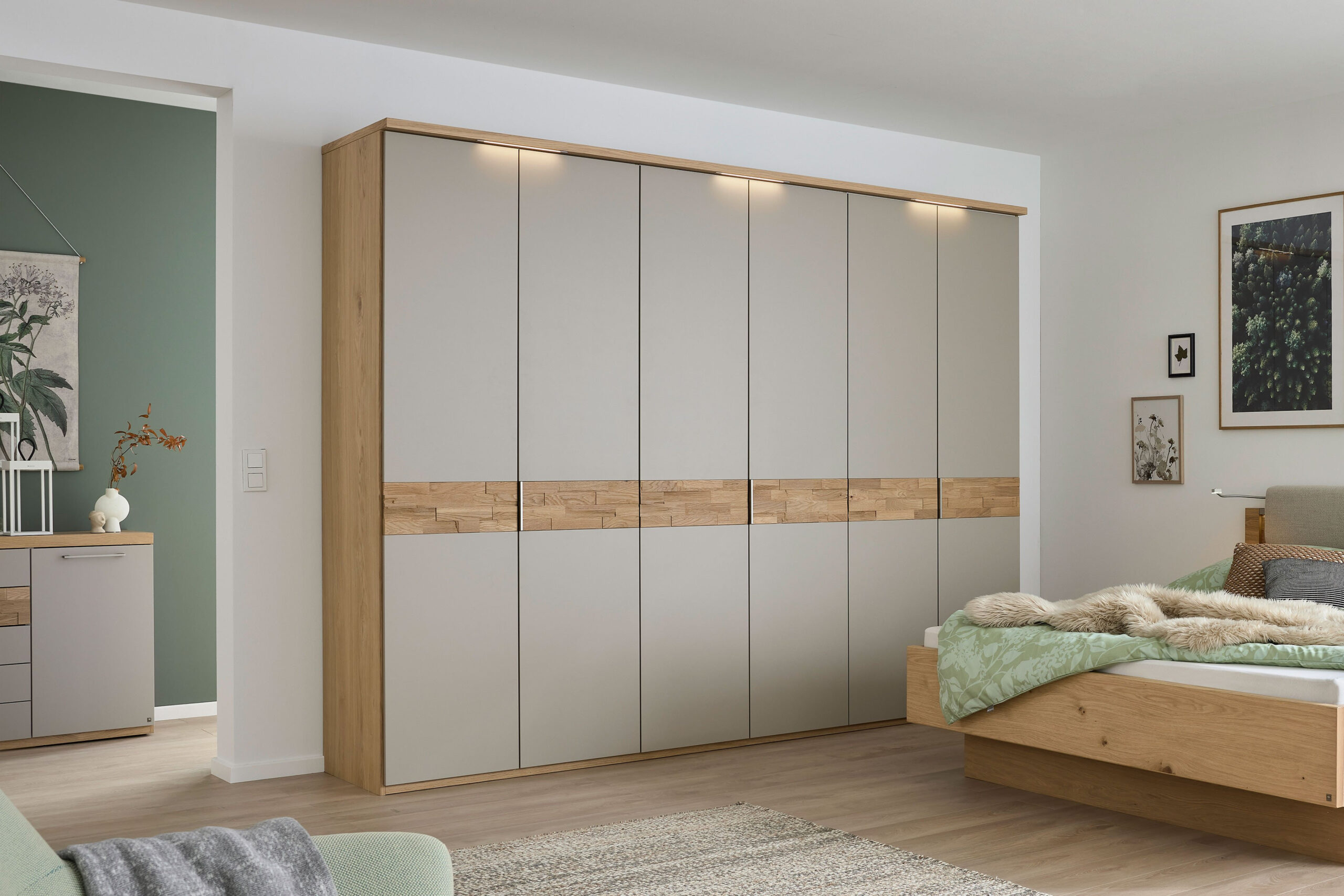 Minto 2.0 Von Musterring - Schrank 270 Taupe - Balkeneiche regarding Musterring Kleiderschrank