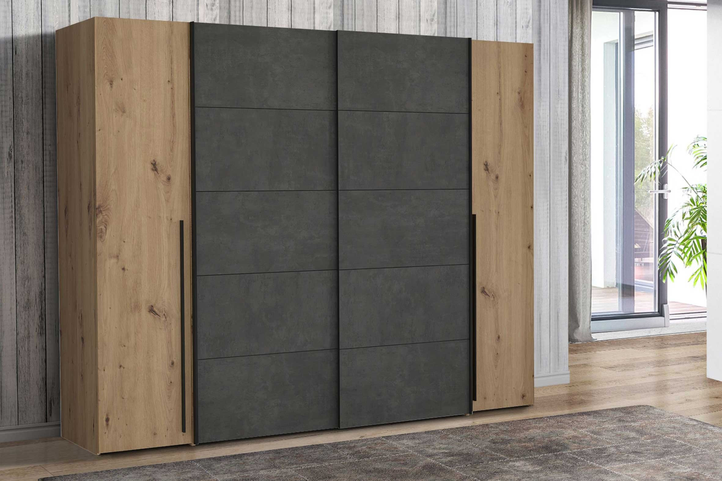 Narago Von Forte - Schrank Mit Schwebe- & Drehtüren regarding Forte Kleiderschrank