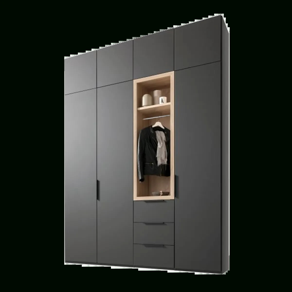 Nolte Möbel Horizont 100 Schrankkombi Mit Garderobe Und Schubkästen with regard to Kleiderschrank Nolte