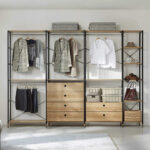 Offener Kleiderschrank Mit Sechs Schubladen – Redeca With Stange Kleiderschrank