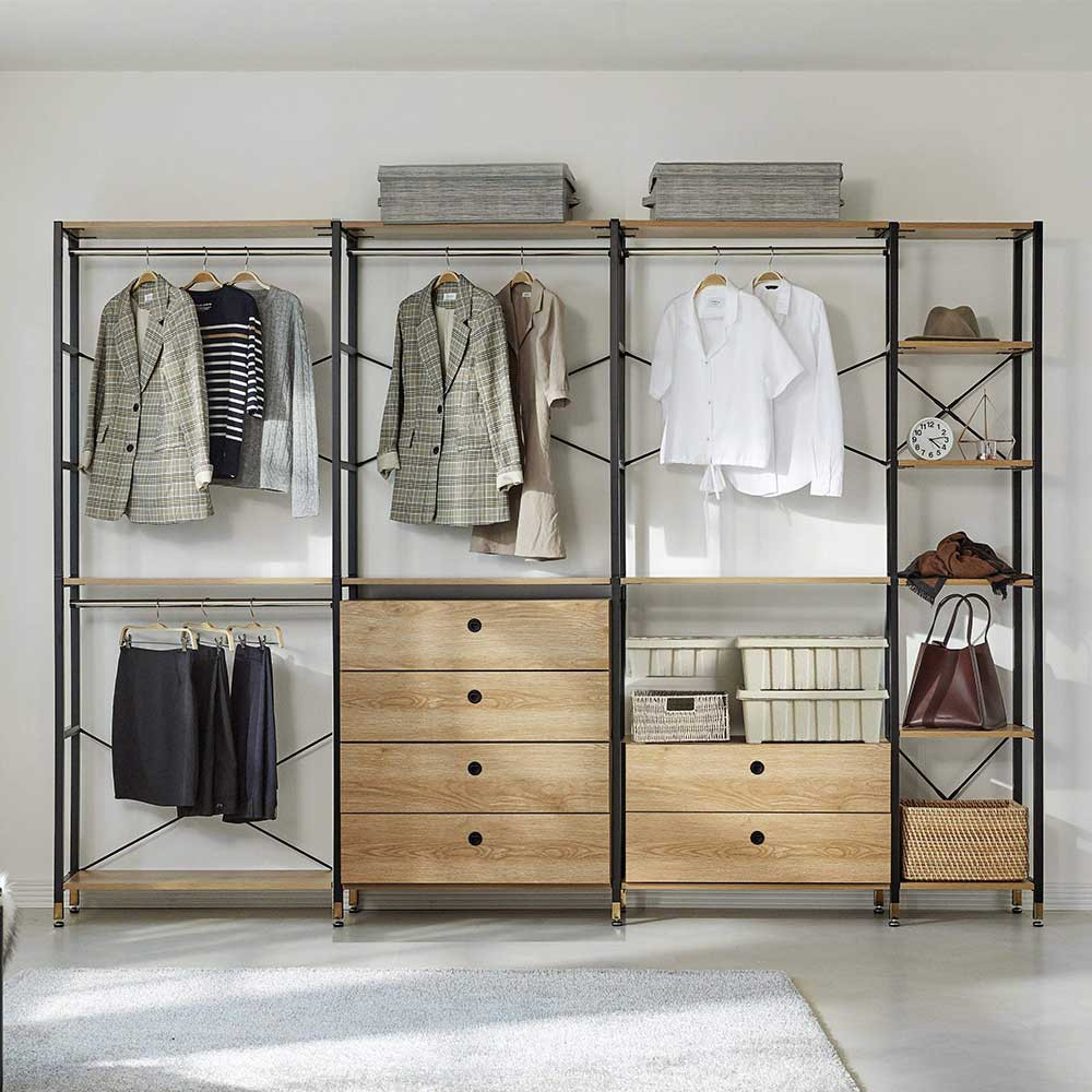 Offener Kleiderschrank Mit Sechs Schubladen - Redeca with Stange Kleiderschrank