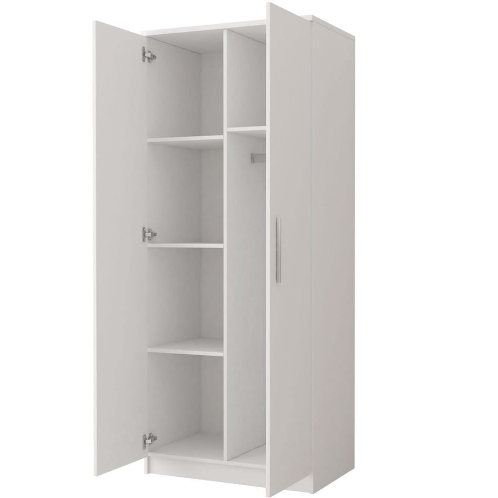 Olmo 06 Kleiderschrank 80 Cm Breit Weiß Deine Möbel pertaining to Kleiderschrank 80 Cm Breit