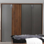 Querry Kleiderschrank, Material Dekorspanplatte, Bakersfield inside Kleiderschrank Walnuss