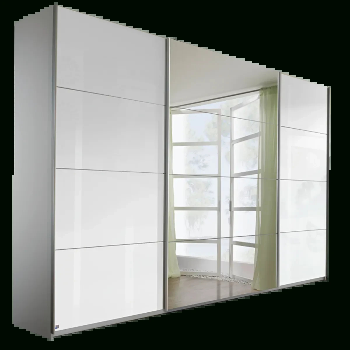 Rauch Orange Z Quadra Kleiderschrank In Hochglanz Weiß Mit Spiegel With Kleiderschrank Weiß  Siegel