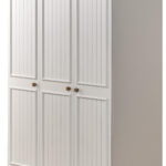Ritmik Kleiderschrank Mirage 3 Türig Weiß Walnussoptik Intended For Kleiderschrank Weiß  3 Trig